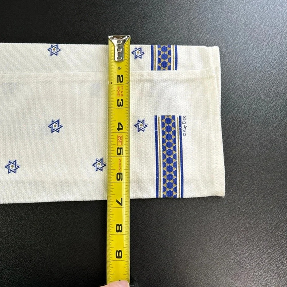 Hanukkah Tree Menorah Star Of David Cotton Dish Tea Towel Kay Dee - Picture 8 of 10